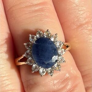 Dee Berkley 14k 925 Sapphire Ring
